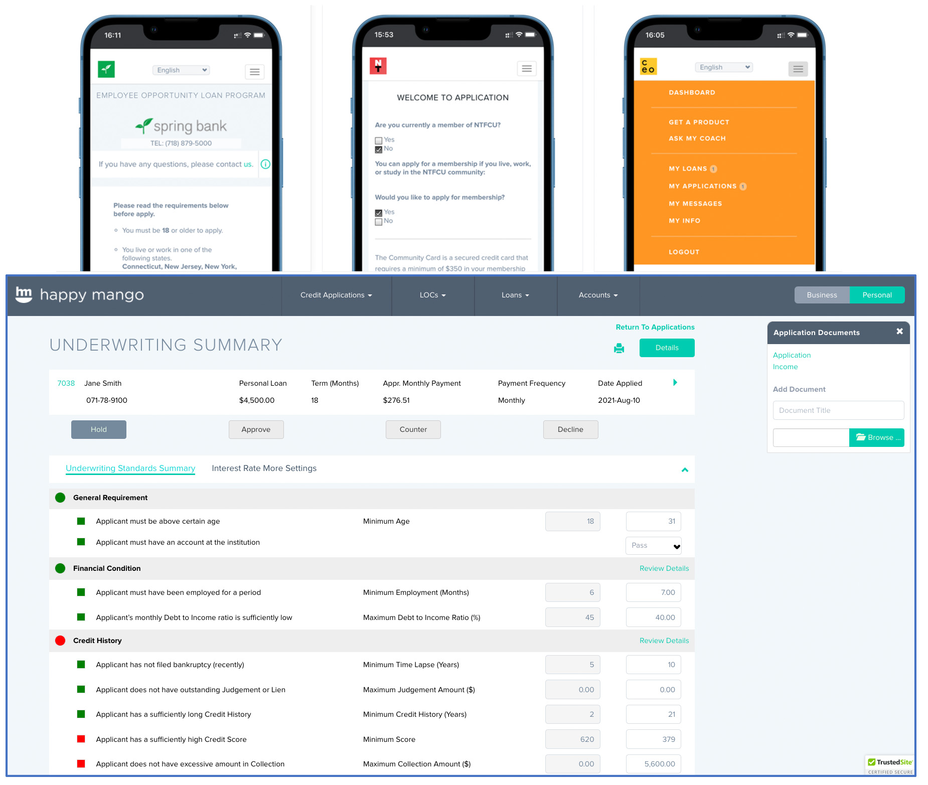 End-to-End Lending Solution